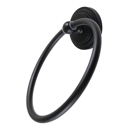 Kingston Brass Towel Ring, Matte Black BA2714MB